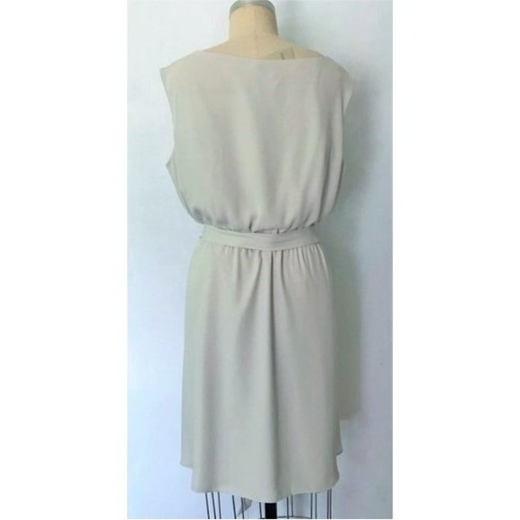 HOST PICK ❤️ LOFT TAUPE NEON YELLOW SEQUIN SLEEVELESSS DRESS DRESS XL PETITE NWT - Picture 11 of 12